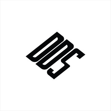  Modern abstract DDS logo design featuring geometric lines for innovative data analysis and digital transformation branding