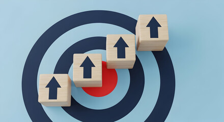 Achieve your goals with strategic planning success growth progress target objective ambition vision mission climb upward movement rise increase