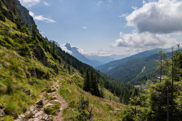 Hiking near Colbricon Lakes - Italy