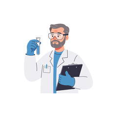 Smiling professional doctor with stethoscope and clipboard symbolizes quality medical care and health in a hospital