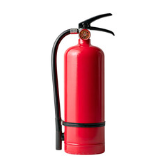 Obraz premium Red fire extinguisher isolated on transparent background