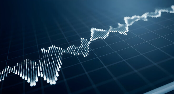 Stock market graph financial data analysis investment trading economic growth chart business report visual analytics data visualization financial markets stock exchange global economy - Powered by Adobe
