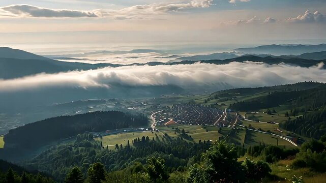 Slovakia mountain from peak Chleb