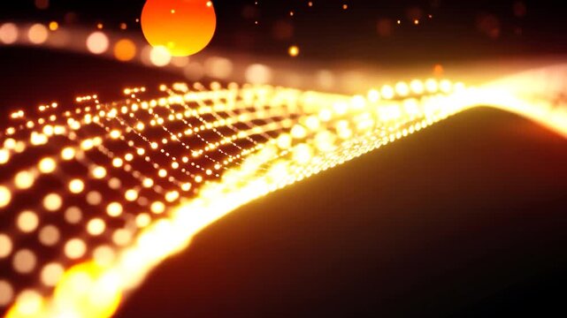 Abstract gold lightscape