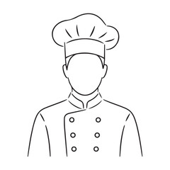 Chef outline icon illustration