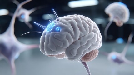 Illuminating abstract ai neural network background virtual space digital art futuristic aerial view glowing concept