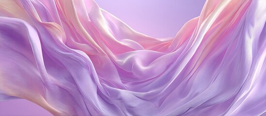 Obraz premium Flowing pastel-colored fabric drapes