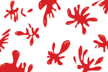 Splash blood vector illustration.  stock vector eps 10