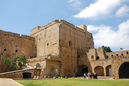 Citadela de Acre, junto al mar Mediterr&aacute;neo en el norte de Israel