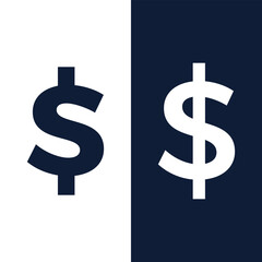 Dollar Sign Icon Stock Illustrations, Stock Vector.