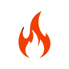Fire flame logo vector illustration design template. vector fire flames sign illustration isolated. fire icon