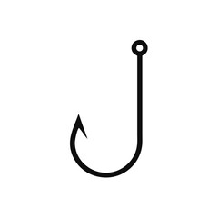 Fishing hook icon, Bait Icon, vector illustration on white background