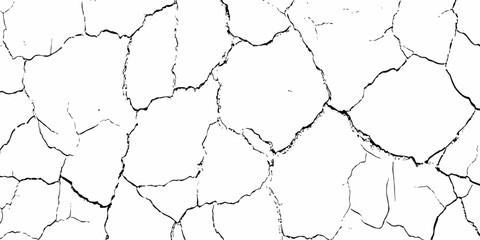 digital wall grunge and dust pattern surface Cracked white wall texture design element white background.
