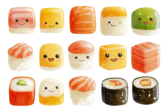 set of sushi
