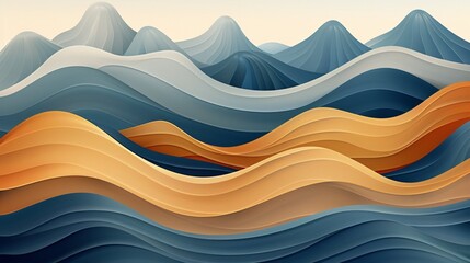 abstract wavy lines background