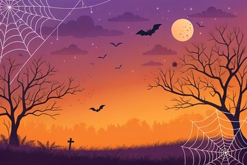 Halloween background, Gradient background for Halloween celebration
