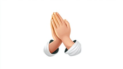 hand in glove isolated