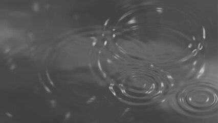 Black liquid ripple 3d abstract png element. Dark oily water surface with smooth wave patterns. Luxury ripple effect isolated on transparent background for modern elegant design.