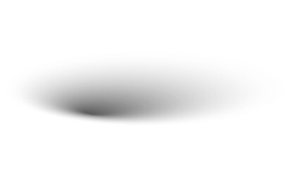 Realistic oval shadow, transparent shadow effect isolated on transparent background - vector