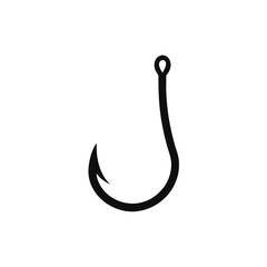 Fishing hook icon, Bait Icon, vector illustration on white background