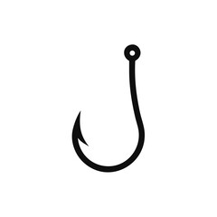 Fishing hook icon, Bait Icon, vector illustration on white background
