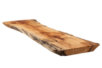 A large,  smooth slab of  natural  wood