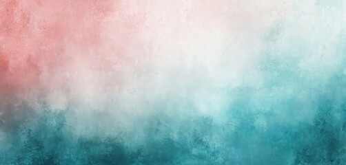 Obraz premium Abstract illustration features grainy, blurred mix of aqua, rose light shades. Modern gradient design with soft texture creates vibrant, dynamic feel. Trendy minimalist style suitable for