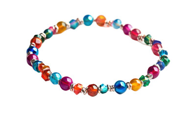 Beaded Anklet on transparent background, png