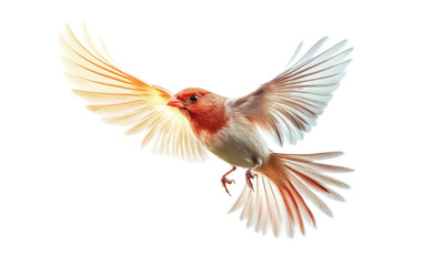 Obraz premium Beautiful bird in flight on transparent background, png