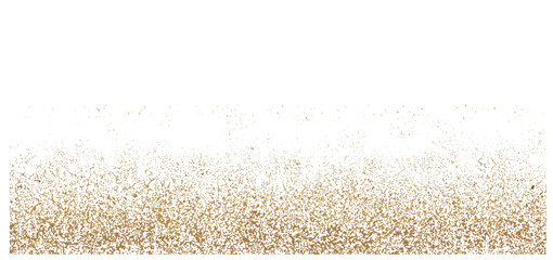 sparkling gold glitter overlay featuring falling confetti and sequin dust frame. Perfect for wedding invites, Christmas banners, festive backgrounds, party decorations, and vector designs.