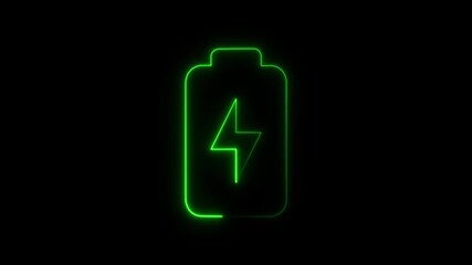 Power icon glows with battery charge animation
Use in electronic interfaces, apps and energy visuals