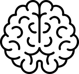 Stylized human brain illustration symbolizing mental health awareness and cognitive well being with interconnected elements promoting understanding and support