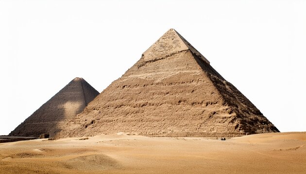giza egypt isolated on white background