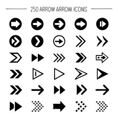 set of arrows vector for web design