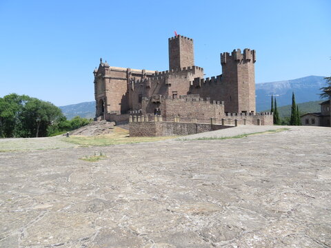 Beautiful stone castle to defend the inhabitants from attacks, protect the walls and battlements