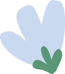 Hand Drawn Cartoon Flower Vector Set