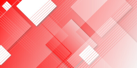 Red gradient geometric background suitable for corporate designs, promotional material. creative minimalist and various modern geometric shapes for background perfect for wallpaper business, design. 