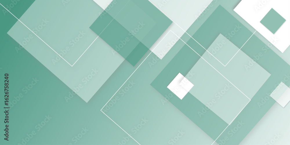Aufkleber abstract white and blue background with squares with shadow. modern design background with geometric