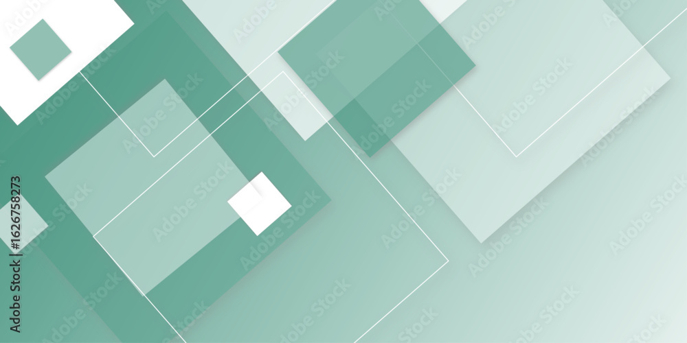 Aufkleber abstract white and blue background with squares with shadow. modern design background with geometric