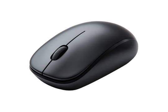 Gray wireless computer mouse