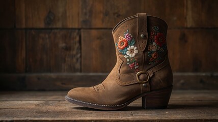 Embroidered Cowboy Boot