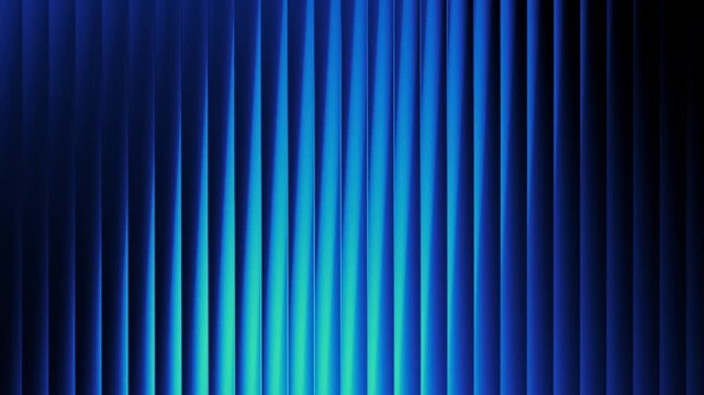 Glass gradient. Blue and green hues blur into each other over a black base with smooth vertical waves. This saturated motion texture evokes fluid glass refraction with a cyberpunk aesthetic.
