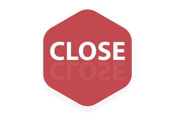 Shop Close tag symbol collection. Vector Illustration.