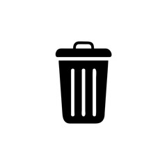 Trash bin icon. Trash bin isolated on white background, Vector illustration