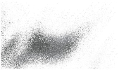 Vector illustration of grain particles with smooth monochrome gradation, floating dust texture, fluid noise pattern, shadow dissolve, and faded spray effect for abstract grainy backgrounds