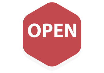 open tag icon, open sign and symbol vector design
