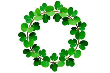 st patrick day, green leaves border, st patricks day background