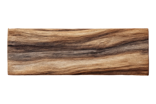Close-up of a rectangular wooden plank.  Natural wood grain.  Light brown tones
