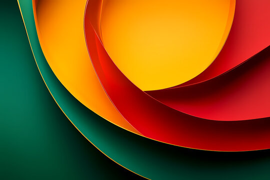 Abstract background with warm colors and swirling shapes, creating a dynamic and inviting visual