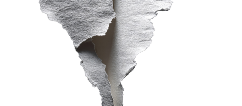 Torn white paper texture